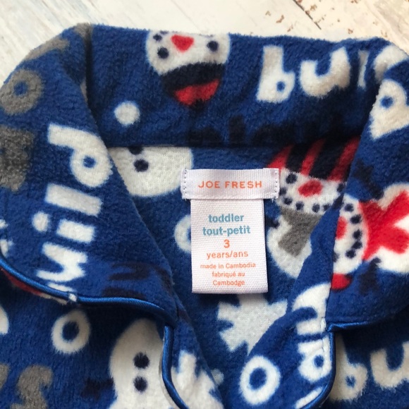 Blue Snowman PJ set - Picture 2 of 5